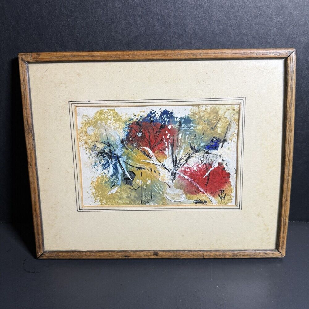 Colorful Textured Painting SIGNED RW [Art 035]